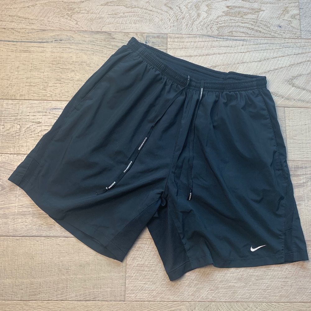 Nike Dri-Fit Running Shorts Mens Lined Black